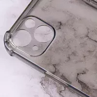 TPU чохол GETMAN Ease logo посилені кути для Apple iPhone 14 (6.1") Сірий (прозорий)