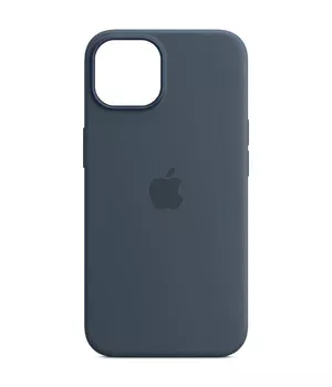 Чохол Silicone case (AAA) full with Magsafe and Animation для Apple iPhone 14 (6.1") Синій / Storm Blue
