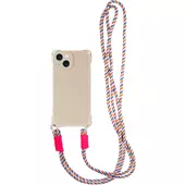 Чехол TPU CrossBody with straps для Apple iPhone 14 (6.1") Antique White