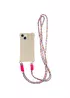 Чехол TPU CrossBody with straps для Apple iPhone 14 (6.1") Antique White