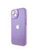 Чехол TPU+Glass Sapphire Midnight для Apple iPhone 14 (6.1") Сиреневый / Lilac