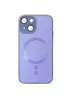 Чехол TPU+Glass Sapphire Midnight with MagSafe для Apple iPhone 14 (6.1") Сиреневый / Dasheen