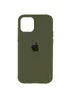 Чехол Silicone Case Full Protective (AA) для Apple iPhone 14 (6.1") Зеленый / Dark Olive