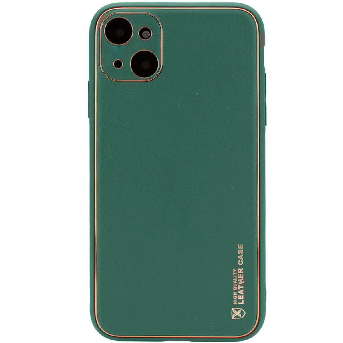 Кожаный чехол Xshield для Apple iPhone 14 (6.1") Зеленый / Army green