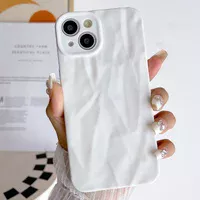Чехол TPU Texture для Apple iPhone 14 (6.1") White