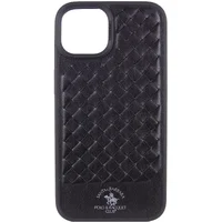 Кожаный чехол Polo Santa Barbara для Apple iPhone 15 Plus (6.7") Black