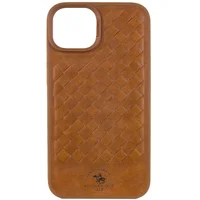 Кожаный чехол Polo Santa Barbara для Apple iPhone 15 Plus (6.7") Brown