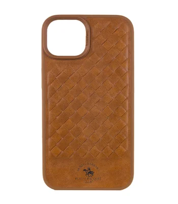 Кожаный чехол Polo Santa Barbara для Apple iPhone 15 Plus (6.7") Brown