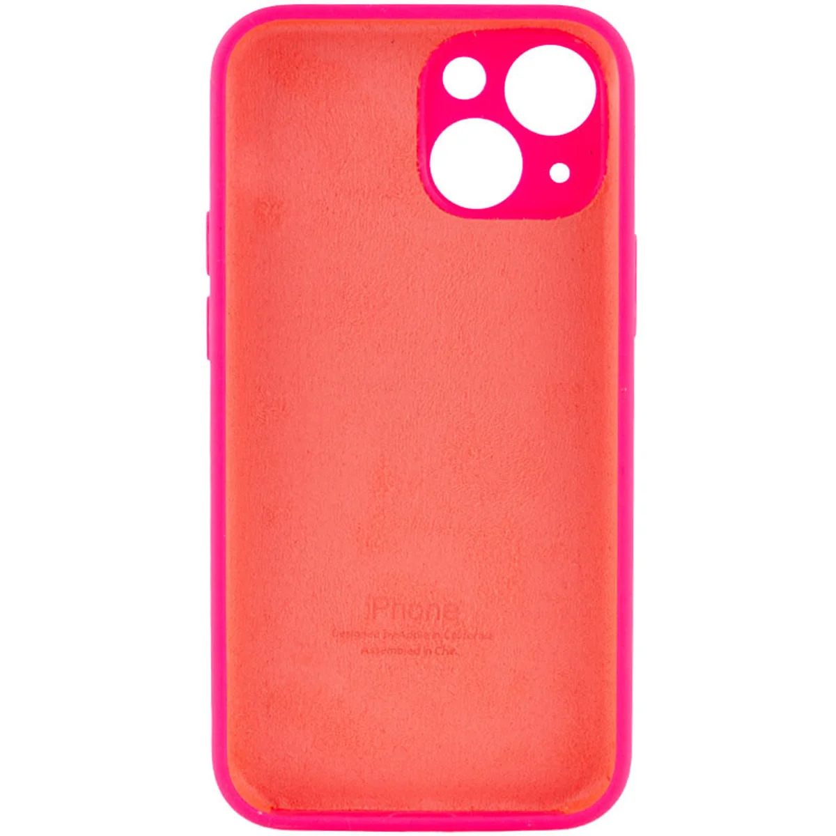 Чохол Silicone Case Full Camera Protective (AA) Apple iPhone 15 Plus (6.7") Рожевий / Barbie pink