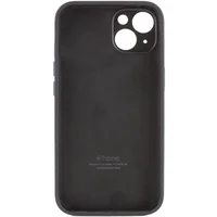 Чохол Silicone Case Full Camera Protective (AA) для Apple iPhone 15 Plus (6.7") Чорний / Black