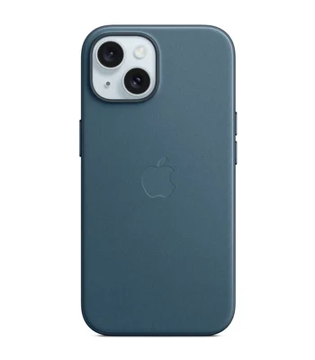 Чехол FineWoven (AAA) with MagSafe для Apple iPhone 15 Plus (6.7") Pacific Blue