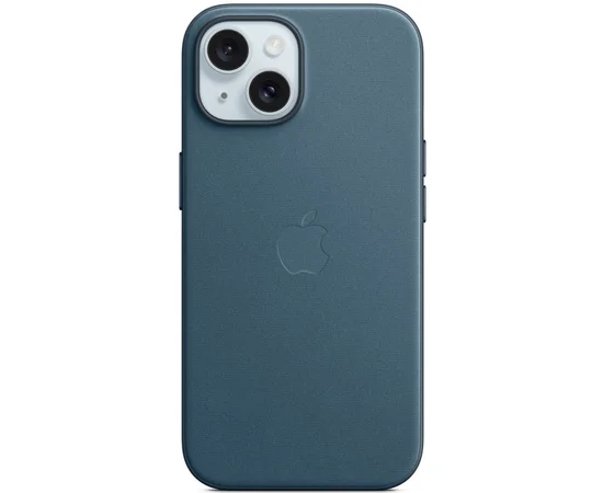 Чехол FineWoven (AAA) with MagSafe для Apple iPhone 15 Plus (6.7") Pacific Blue