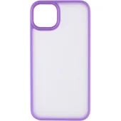TPU+PC чехол Metal Buttons для Apple iPhone 15 Plus (6.7") Сиреневый