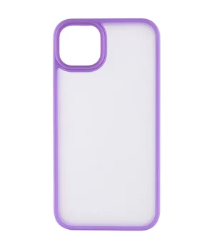 TPU+PC чехол Metal Buttons для Apple iPhone 15 Plus (6.7") Сиреневый