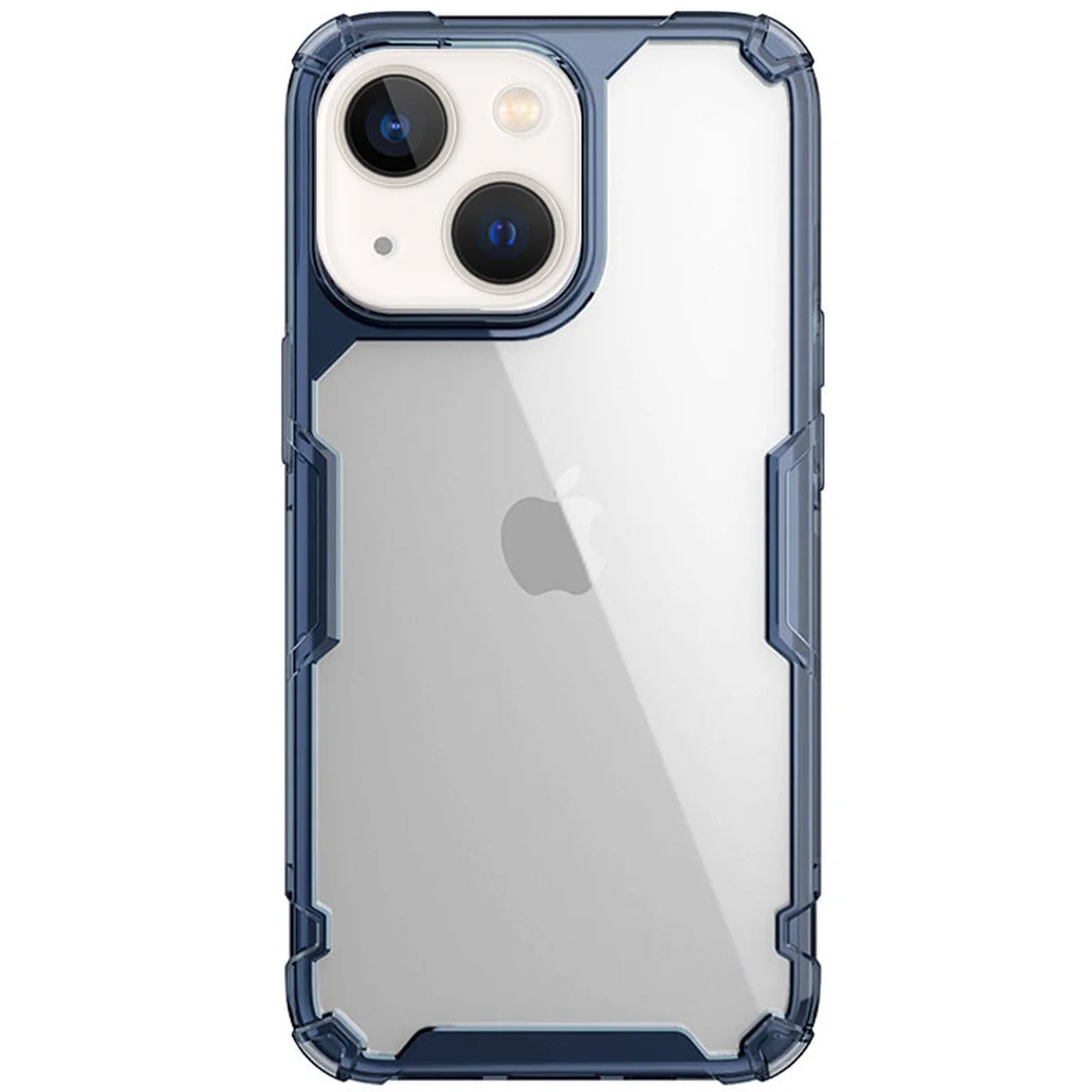 TPU чехол Nillkin Nature Pro Series для Apple iPhone 15 Plus (6.7") Синий (прозрачный)