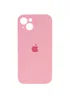 Чехол Silicone Case Full Camera Protective (AA) для Apple iPhone 15 Plus (6.7") Розовый / Light pink