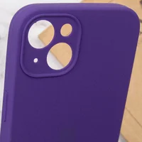 Чехол Silicone Case Full Camera Protective (AA) для Apple iPhone 15 Plus (6.7") Фиолетовый / Amethyst