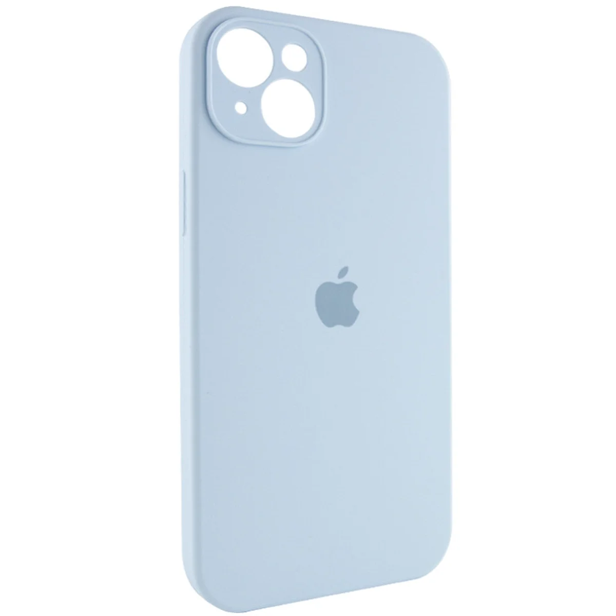 Чехол Silicone Case Full Camera Protective (AA) для Apple iPhone 15 Plus (6.7") Голубой / Sweet Blue
