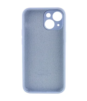 Чохол Silicone Case Full Camera Protective (AA) для Apple iPhone 15 Plus (6.7") Синій / Lilac Blue