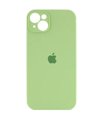 Чохол Silicone Case Full Camera Protective (AA) Apple iPhone 15 Plus (6.7") М'ятний / Mint