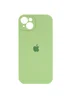 Чохол Silicone Case Full Camera Protective (AA) Apple iPhone 15 Plus (6.7") М'ятний / Mint