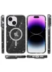 Чехол TPU Galaxy Sparkle (MagFit) для Apple iPhone 15 Plus (6.7") Black+Glitter