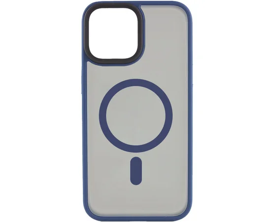 TPU+PC чохол Metal Buttons with MagSafe для Apple iPhone 15 Plus (6.7") Синій