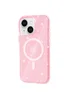 Чохол TPU Galaxy Sparkle (MagFit) для Apple iPhone 15 Plus (6.7") Pink+Glitter