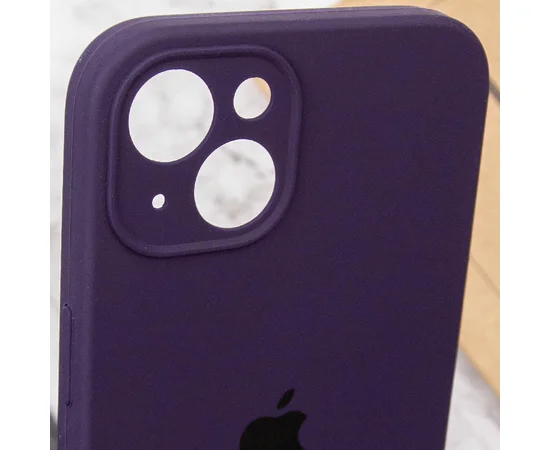Чохол Silicone Case Full Camera Protective (AA) для Apple iPhone 15 Plus (6.7") Фіолетовий / Elderberry