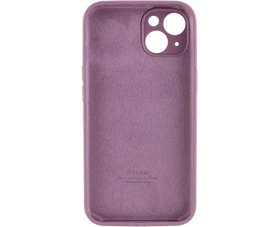 Чехол Silicone Case Full Camera Protective (AA) для Apple iPhone 15 Plus (6.7") Лиловый / Lilac Pride