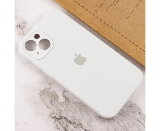 Чехол Silicone Case Full Camera Protective (AA) для Apple iPhone 15 Plus (6.7") Белый / White