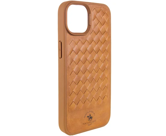 Кожаный чехол Polo Santa Barbara для Apple iPhone 15 Plus (6.7") Brown