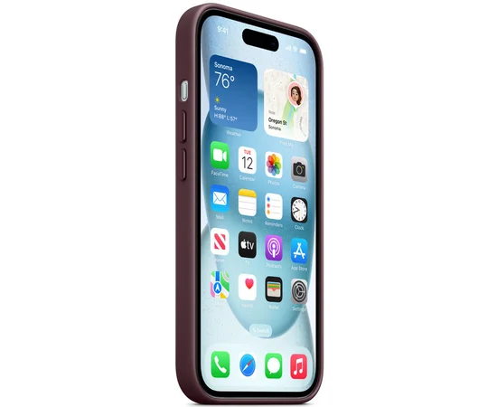 Чехол FineWoven (AAA) with MagSafe для Apple iPhone 15 Plus (6.7") Mulberry