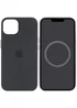 Чохол Silicone case (AAA) full with Magsafe and Animation для Apple iPhone 15 Plus (6.7") Чорний / Black