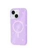 Чехол TPU Galaxy Sparkle (MagFit) для Apple iPhone 15 Plus (6.7") Purple+Glitter