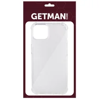 TPU чехол GETMAN Ease logo усиленные углы для Apple iPhone 15 Plus (6.7") Бесцветный (прозрачный)