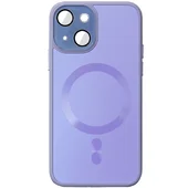 Чехол TPU+Glass Sapphire Midnight with MagSafe для Apple iPhone 15 Plus (6.7") Сиреневый / Dasheen