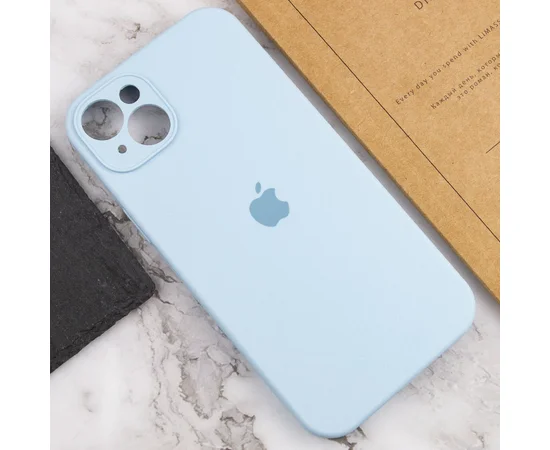 Чехол Silicone Case Full Camera Protective (AA) для Apple iPhone 15 Plus (6.7") Голубой / Sweet Blue