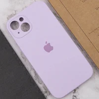 Чехол Silicone Case Full Camera Protective (AA) для Apple iPhone 15 Plus (6.7") Сиреневый / Lilac / PVH