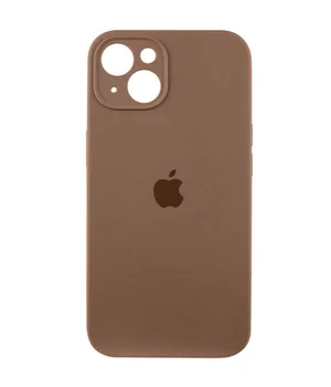 Чехол Silicone Case Full Camera Protective (AA) для Apple iPhone 15 Plus (6.7") Коричневый / Brown