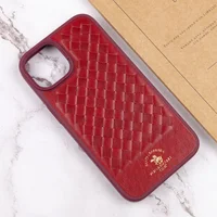 Кожаный чехол Polo Santa Barbara для Apple iPhone 15 Plus (6.7") Red
