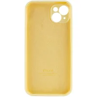 Чехол Silicone Case Full Camera Protective (AA) для Apple iPhone 15 Plus (6.7") Желтый / Mellow Yellow