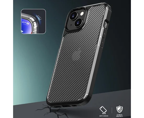 Чехол TPU+PC Line для Apple iPhone 15 Plus (6.7") Black