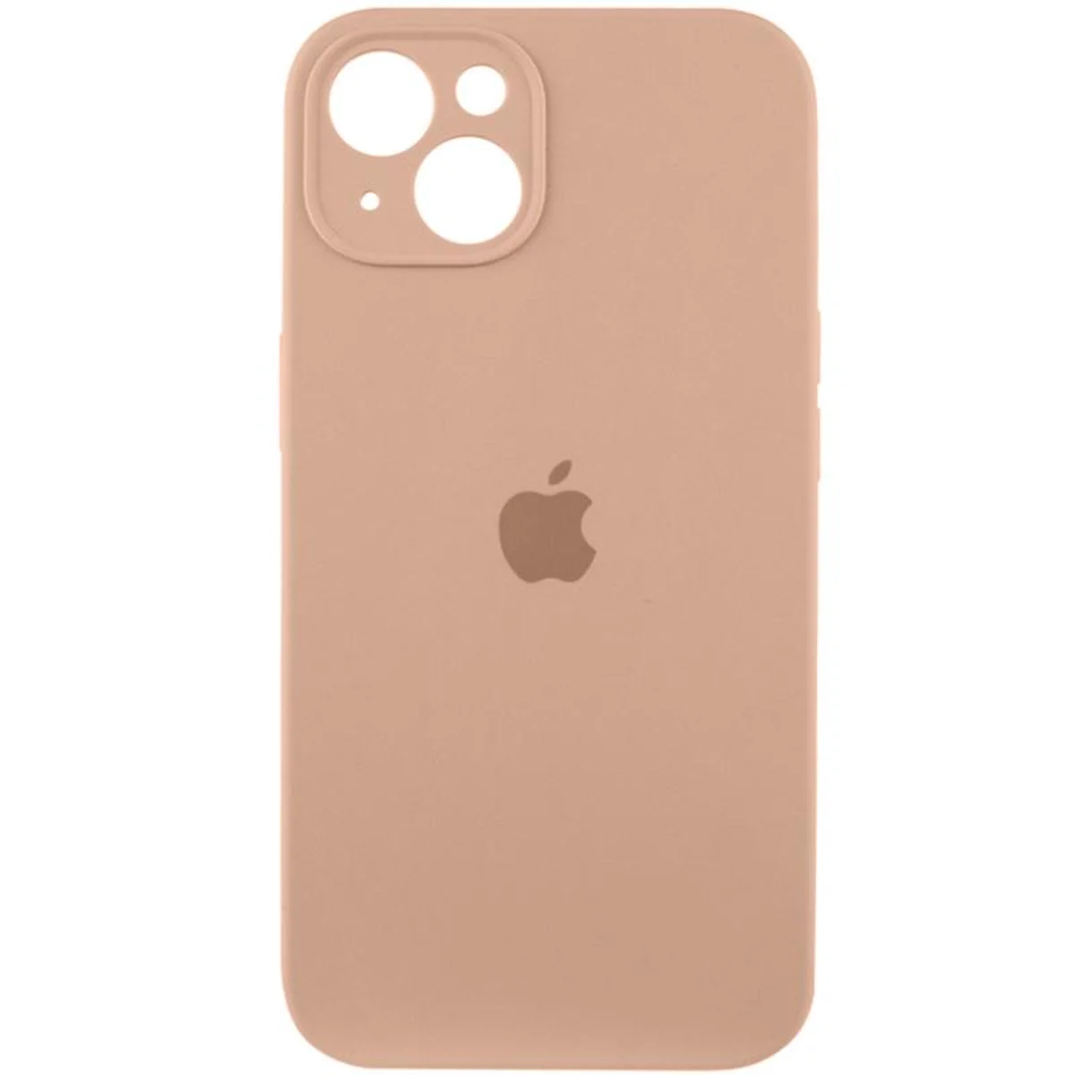 Чехол Silicone Case Full Camera Protective (AA) для Apple iPhone 15 Plus (6.7") Бежевый / Desert Gold