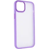 TPU+PC чехол Metal Buttons для Apple iPhone 15 Plus (6.7") Сиреневый