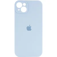 Чехол Silicone Case Full Camera Protective (AA) для Apple iPhone 15 Plus (6.7") Голубой / Sweet Blue