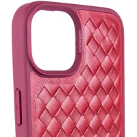 Кожаный чехол Polo Santa Barbara для Apple iPhone 15 Plus (6.7") Red