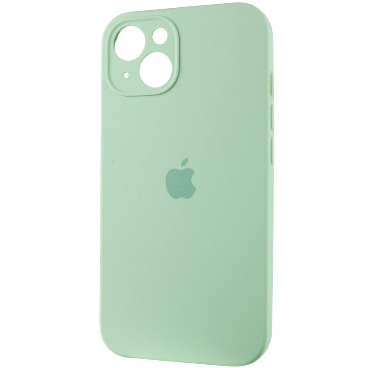 Чехол Silicone Case Full Camera Protective (AA) для Apple iPhone 15 Plus (6.7") Зеленый / Pistachio