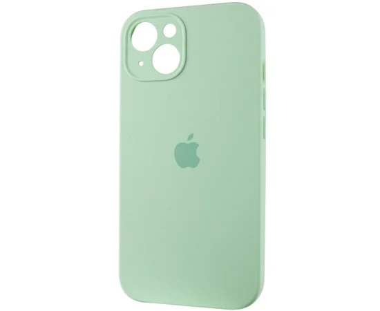 Чехол Silicone Case Full Camera Protective (AA) для Apple iPhone 15 Plus (6.7") Зеленый / Pistachio