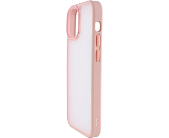 TPU+PC чехол Metal Buttons для Apple iPhone 15 Plus (6.7") Розовый